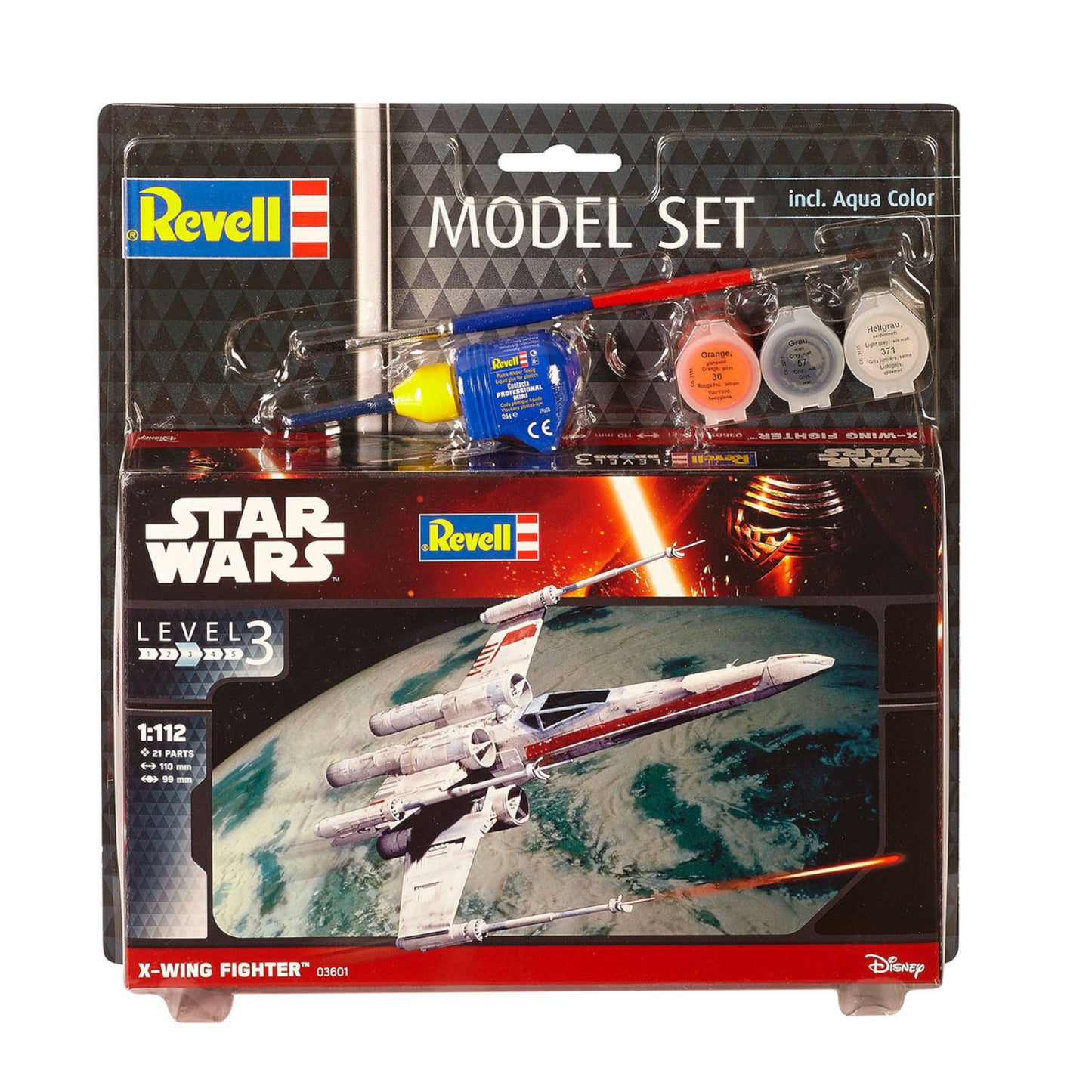 Revell Star Wars X-Wing Fighter 1:112 Maßstab Modell Kit mit Farben & Kleber