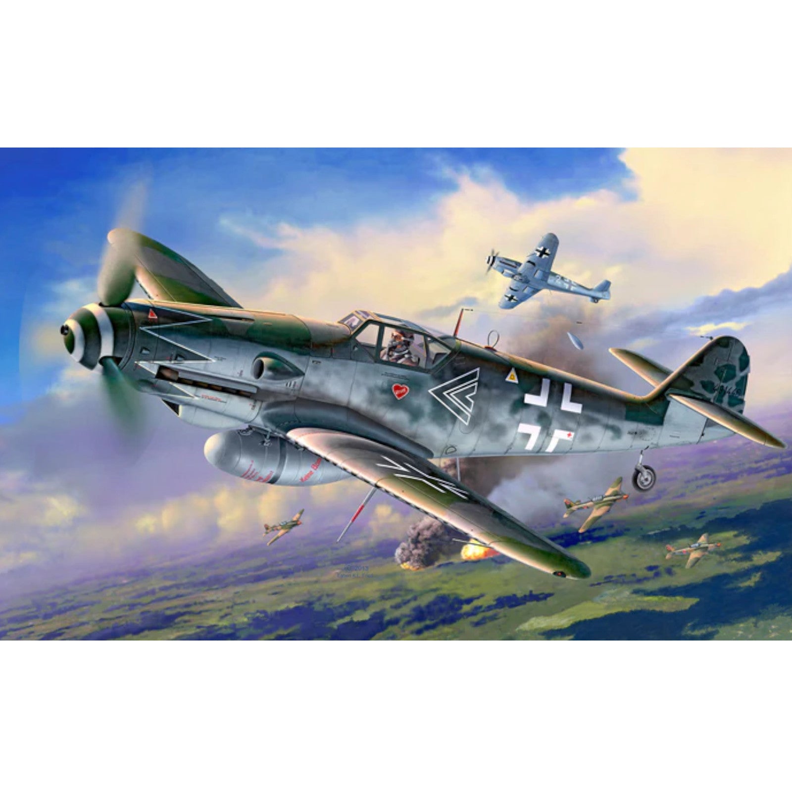 Revell Messerschmitt Bf109G-10 Erla Set Plane Model Kit 63752