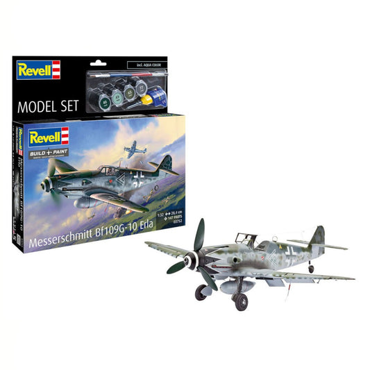 Revell Messerschmitt Bf109G-10 Erla Set Plane Model Kit 63752