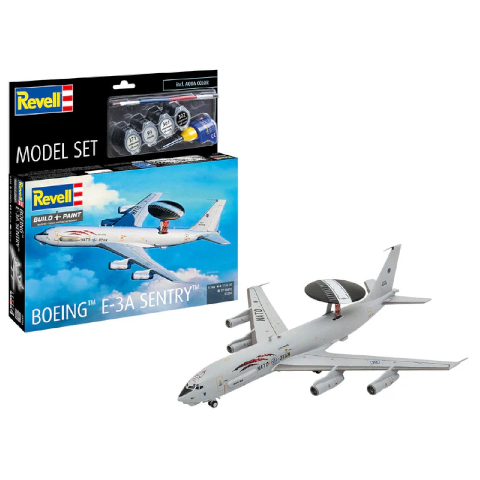 Revell Boeing E-3A Sentry Set Plane Model Kit 63794