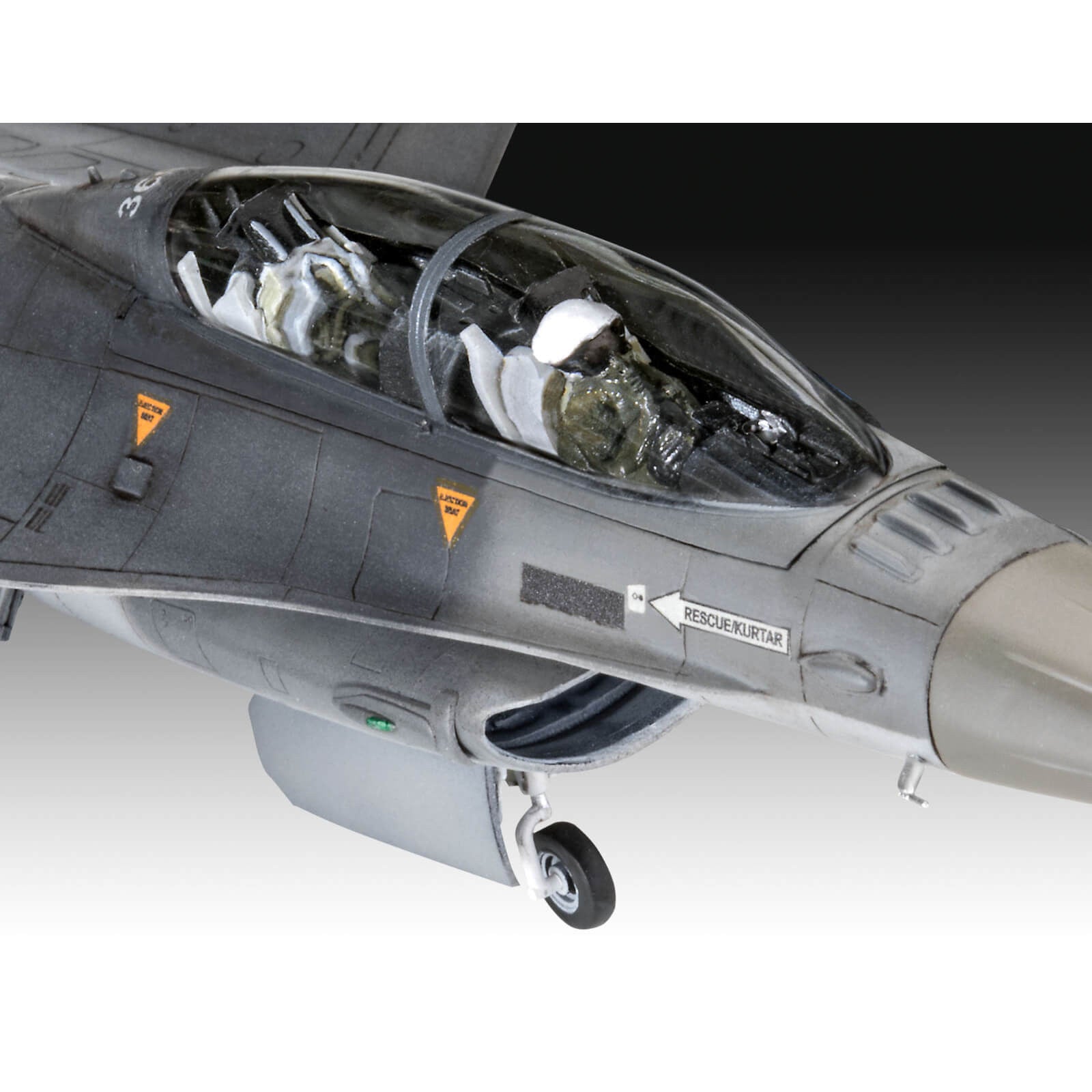 Revell Lockheed Martin F-16D Tigermeet 2014 Plane Model Kit Turkish Air Force Fighter Jet Combat Trainer Alternate 1