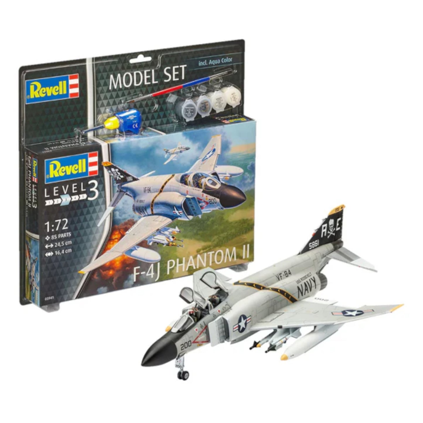 Revell F-4J Phantom II Set Plane Model Kit 63941