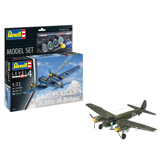 Revell Junkers Ju88 A-1 Battle of Britain Set Plane Model Kit 64972