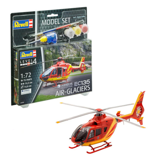 Revell EC135 Air-Glaciers Set Helicopter Model Kit 64986