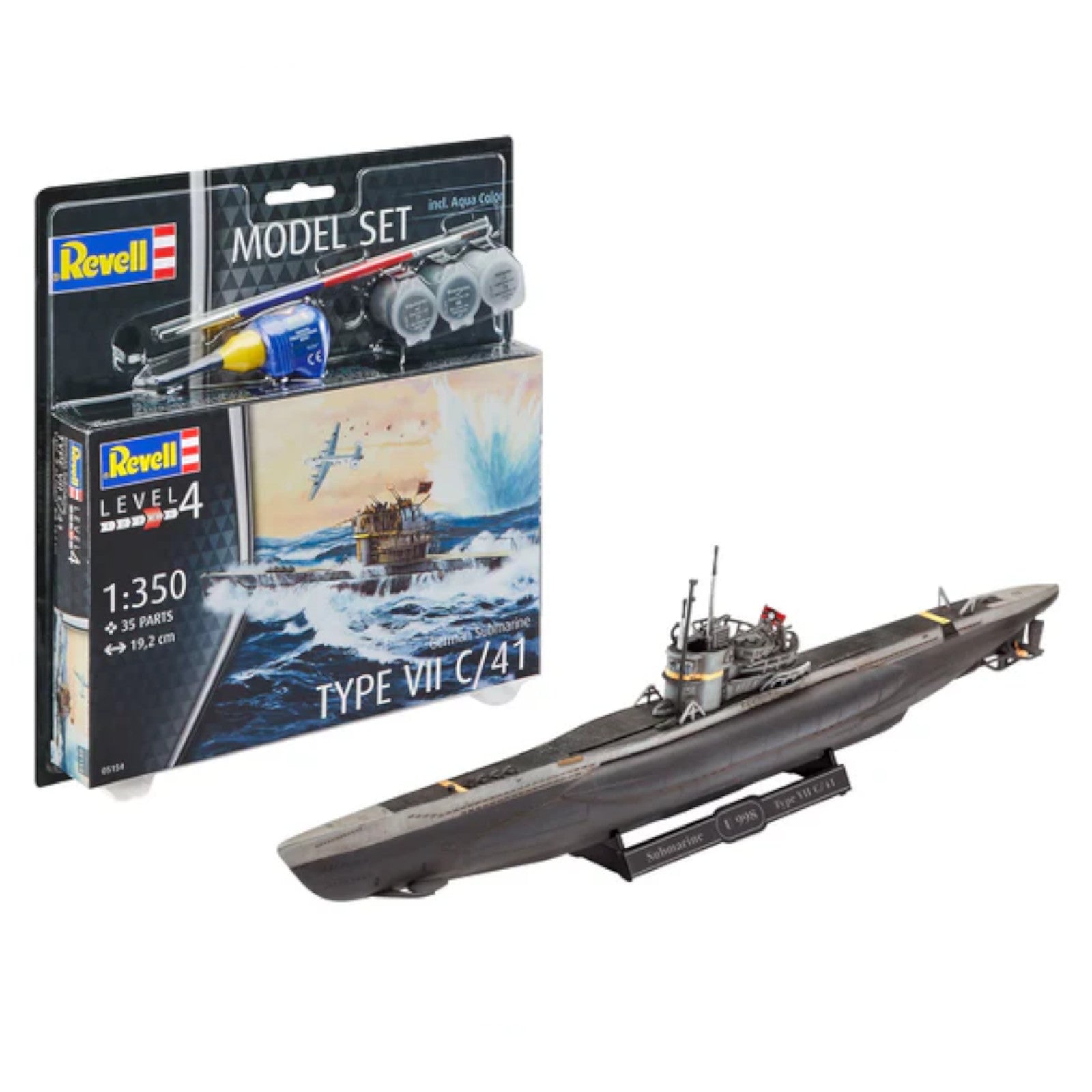 Revell German Submarine Type VII C/41 Set Submarine Model Kit 65154