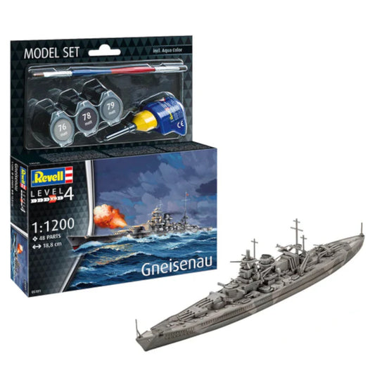 Revell Battleship Gneisenau Set Warship Model Kit 65181