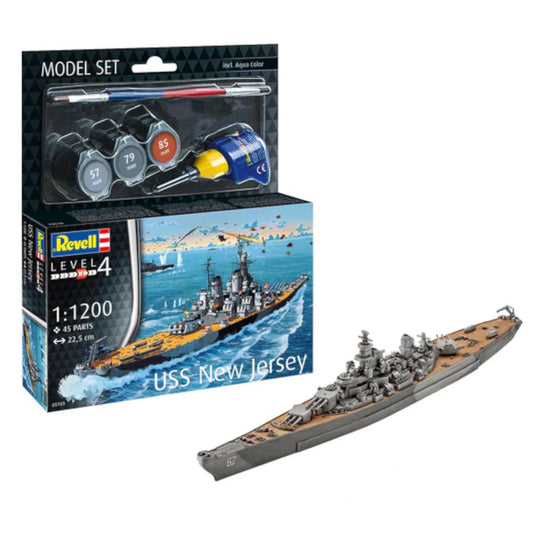 Revell Battleship USS New Jersey Set Warship Model Kit 65183