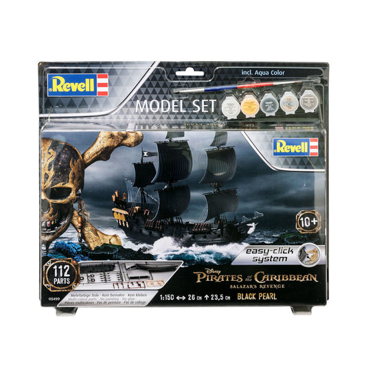 Revell Pirates of the Caribbean Black Pearl Ship 1:150 Warship Model Kit Easy-Click 65499 Alternate 1