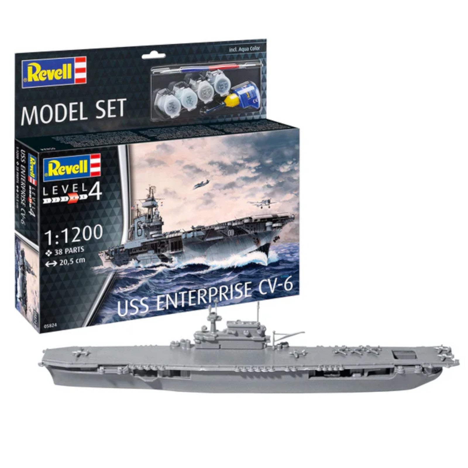 Revell USS Enterprise CV-6 Set Warship Model Kit 65824