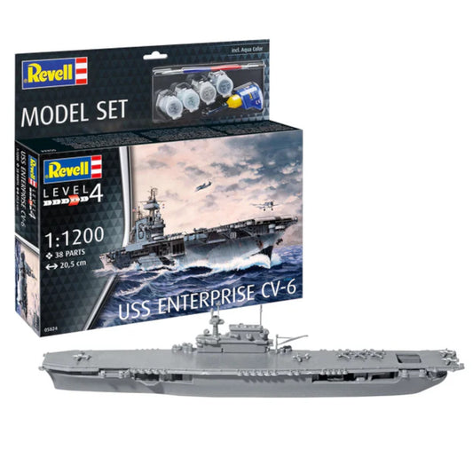 Revell USS Enterprise CV-6 Set Warship Model Kit 65824