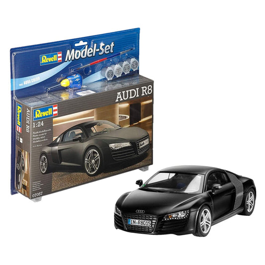 Revell Audi R8 1:24 with Paint 67057 Car Model Kit German Sports Car 67057