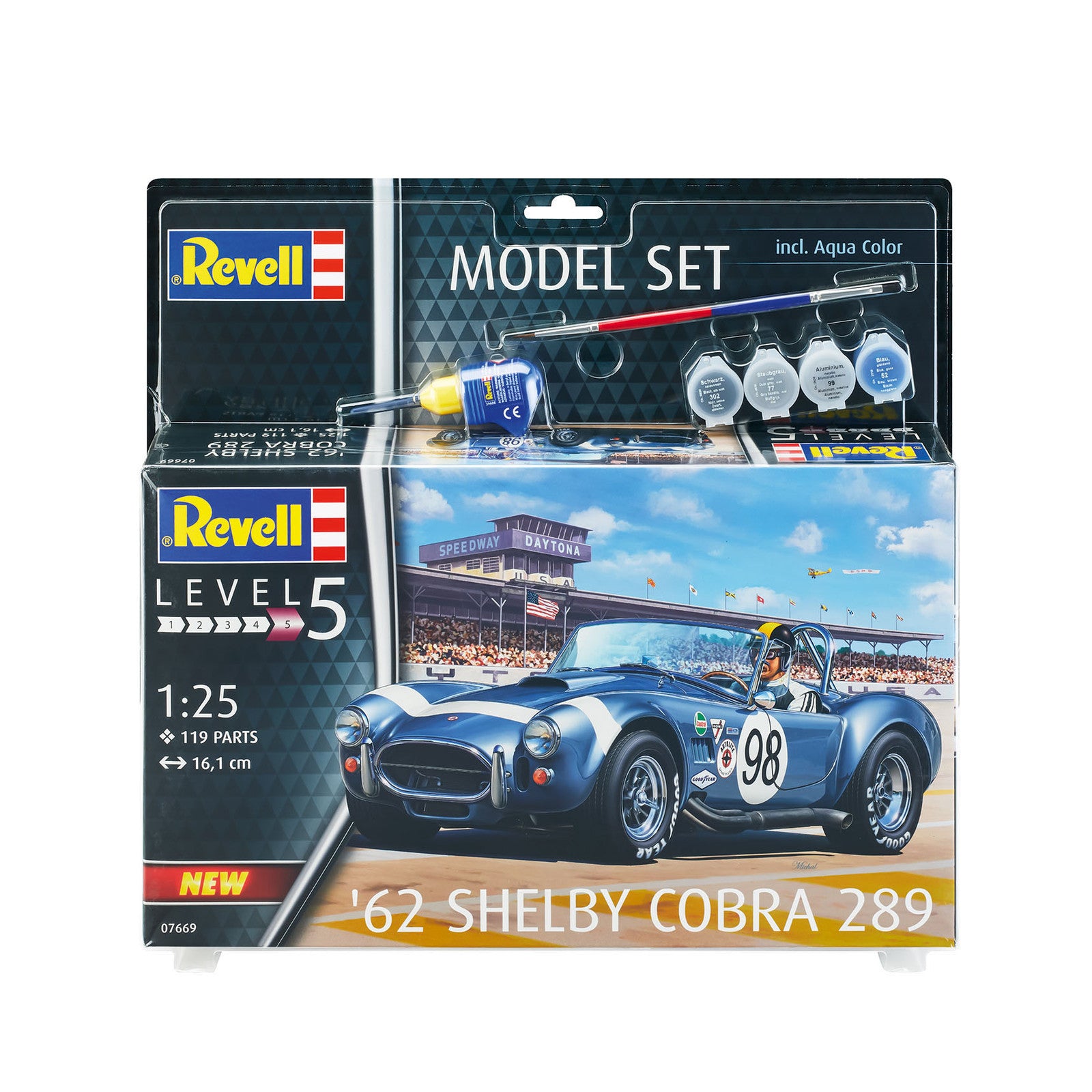 Revell 1962 Shelby Cobra 289 1:25 Car Model Kit Classic V8 67669 Alternate 2