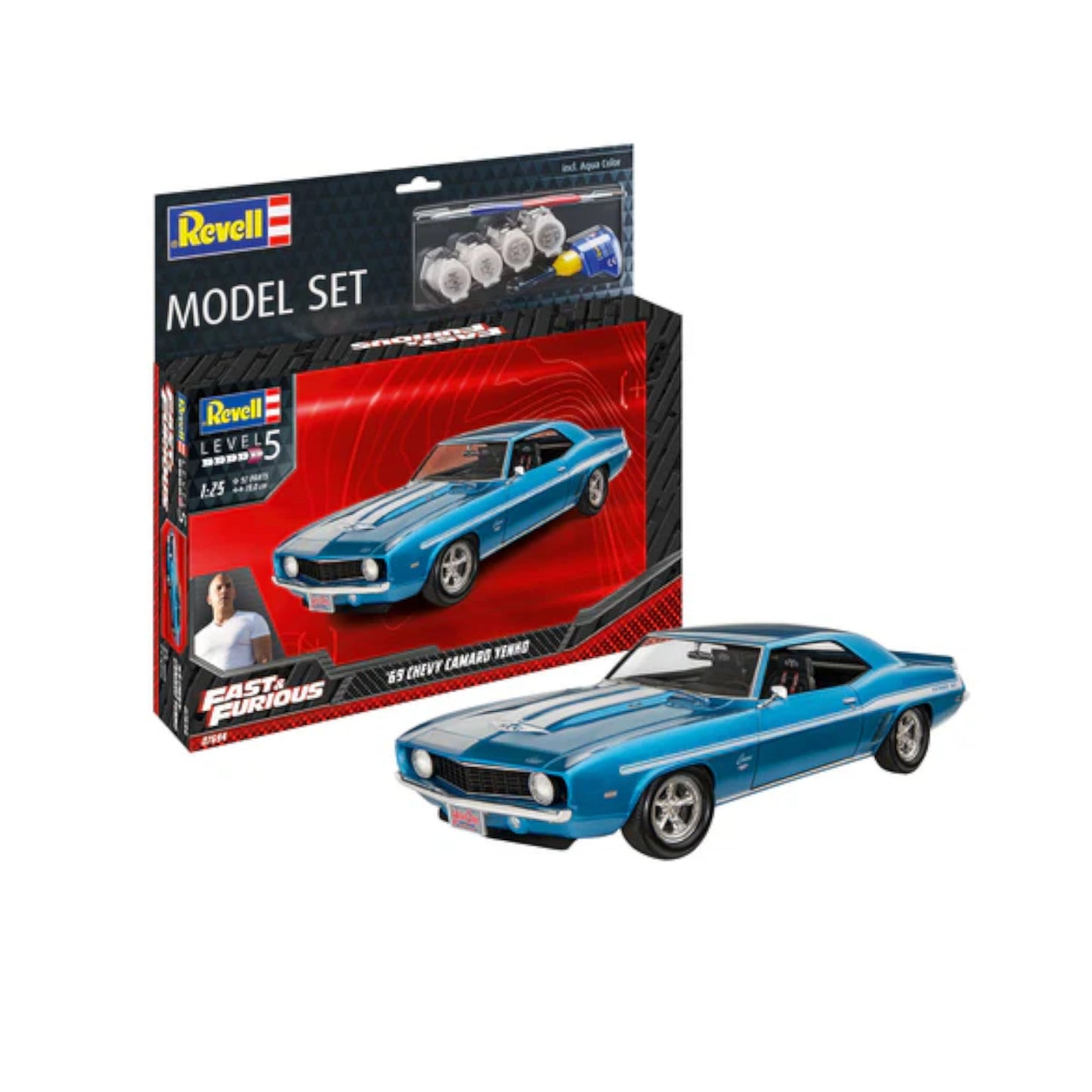 Revell Fast & Furious 1969 Chevy Camaro Yenko Set Car Model Kit 67694