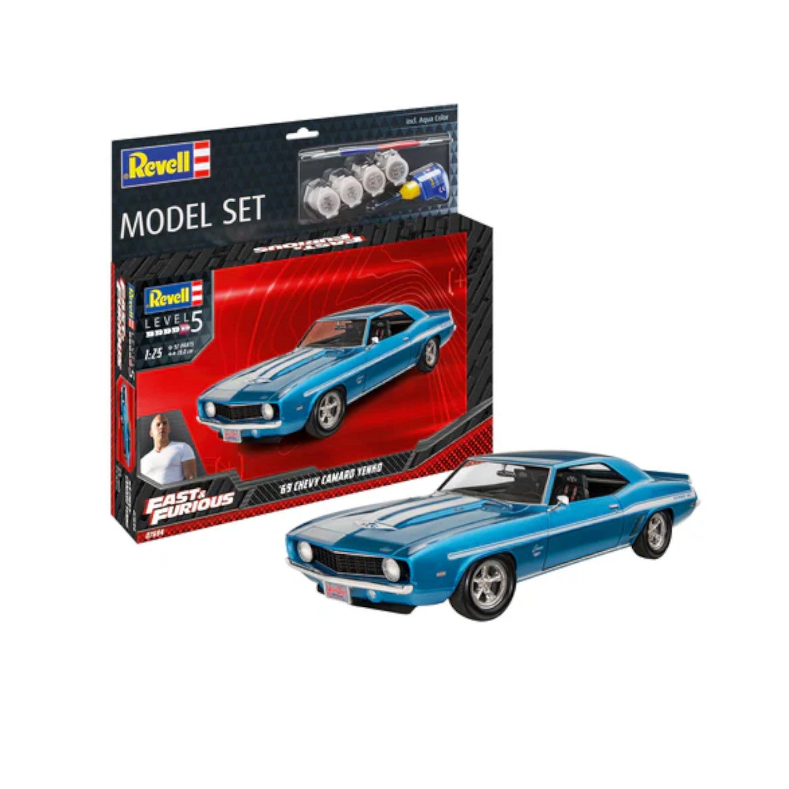 Revell Fast & Furious 1969 Chevy Camaro Yenko Set Car Model Kit 67694