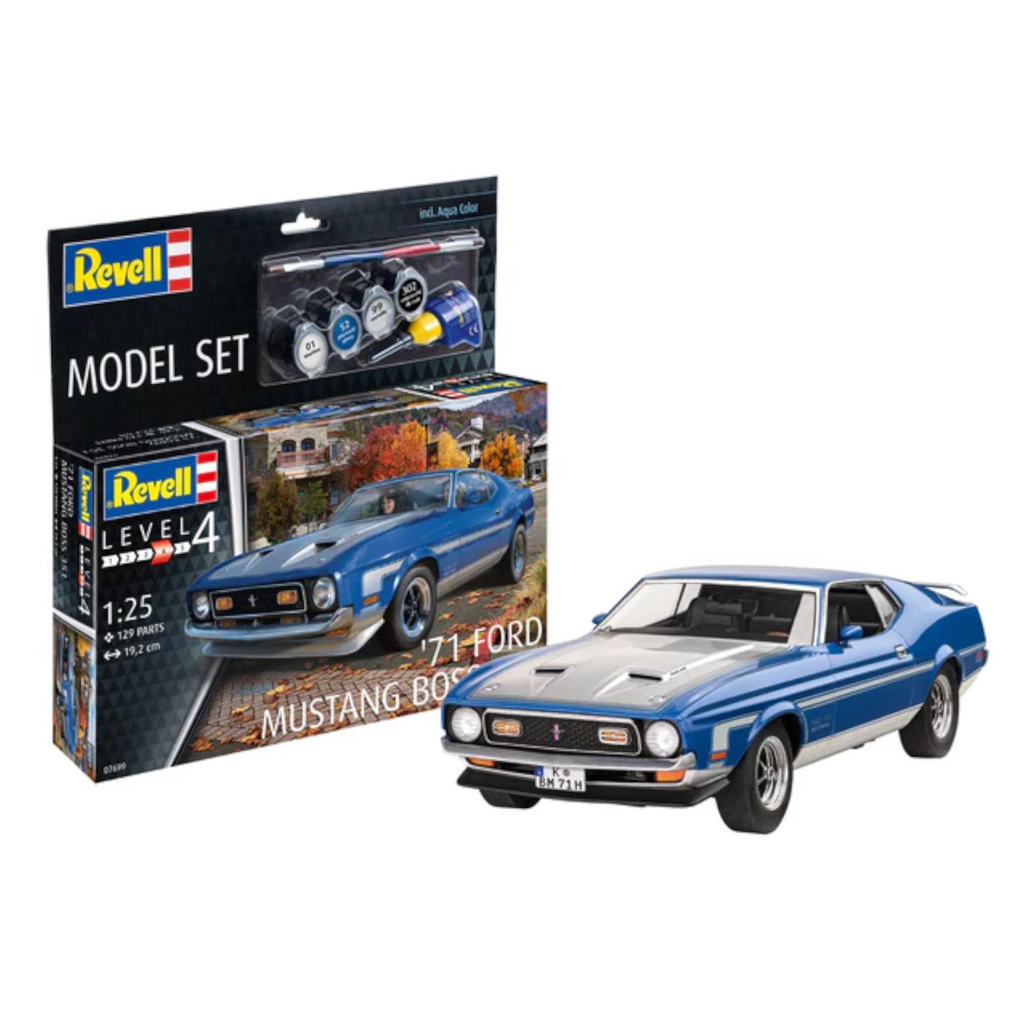 Revell 71 Ford Mustang Boss 351 Set Car Model Kit 67699
