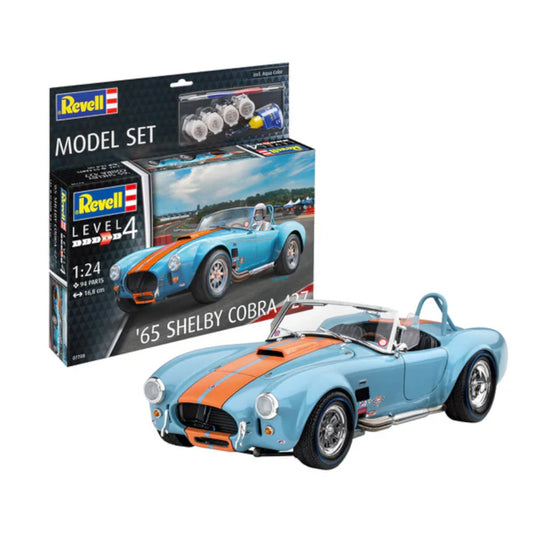Revell 65 Shelby Cobra 427 1:24 Car Model Set Kit V8 American Sports Car 67708