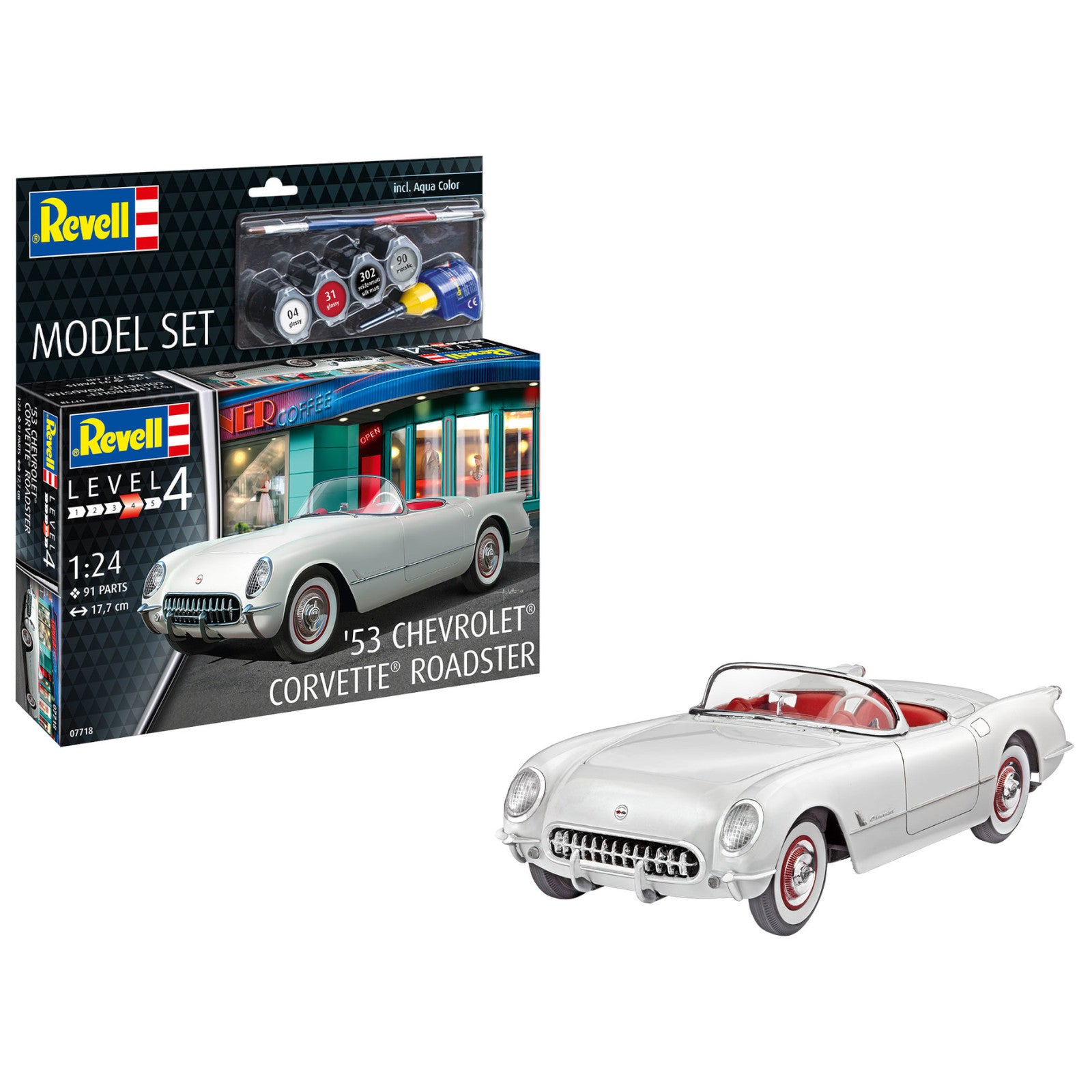 Revell Model Set 1953 Chevrolet Corvette Roadster Car Model Kit 53 or '54 Alternate 1