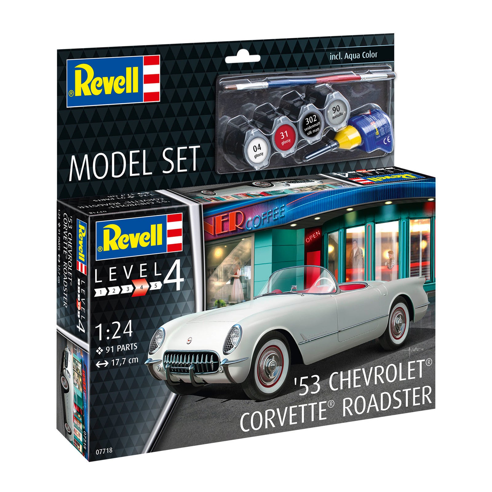 Revell Model Set 1953 Chevrolet Corvette Roadster Car Model Kit 53 or '54 Alternate 3