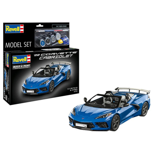 Revell 22 Corvette Cabriolet Set Car Model Kit 67750