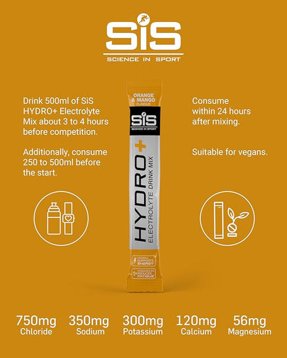 SIS HYDRO+ Stick Electrolyte Drink Mix Hydration Powder | Box of 20 x 4.5g - Various Flavours