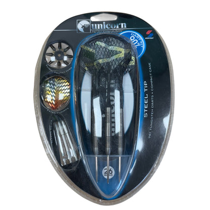 Unicorn 90% Tungsten Darts Kit with Case 26g Steel Tip Dart