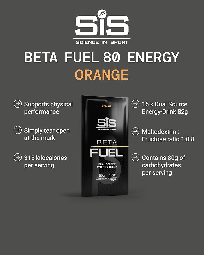SIS BETA Fuel Energy Drink Powder | Box of 15 Sachets x 82g - Various Flavours