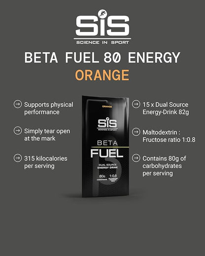 SIS BETA Fuel Energy Drink Powder | Box of 15 Sachets x 82g - Various Flavours