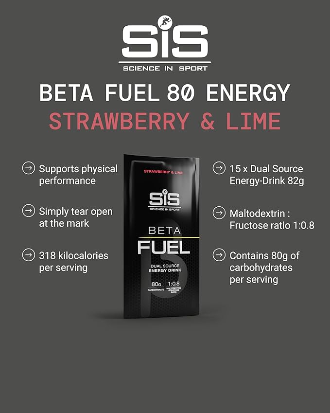 SIS BETA Fuel Energy Drink Powder | Box of 15 Sachets x 82g - Various Flavours