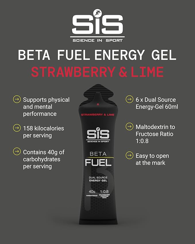 SIS BETA Fuel Energy Gel | Pack of 6 x 60ml - Various Flavours