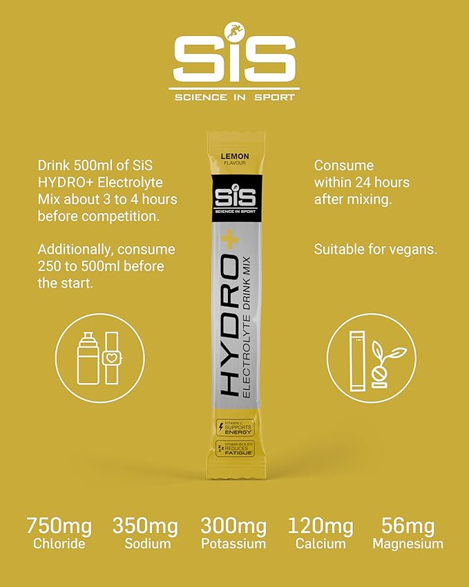 SIS HYDRO+ Stick Electrolyte Drink Mix Hydration Powder | Box of 20 x 4.5g - Various Flavours