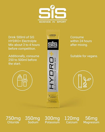 SIS HYDRO+ Stick Electrolyte Drink Mix Hydration Powder | Box of 20 x 4.5g - Various Flavours
