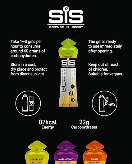 SIS GO Isotonic Sports Energy Gel | Variety Pack of 20 x 60ml