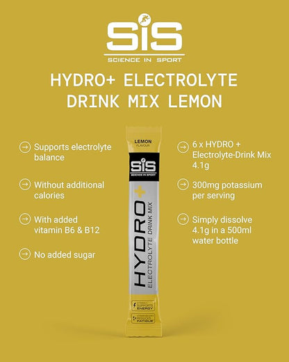 SIS HYDRO+ Stick Electrolyte Drink Mix Hydration Powder | Box of 20 x 4.5g - Various Flavours