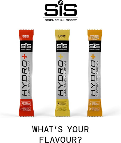 SIS HYDRO+ Stick Electrolyte Drink Mix Hydration Powder | Box of 20 x 4.5g - Various Flavours