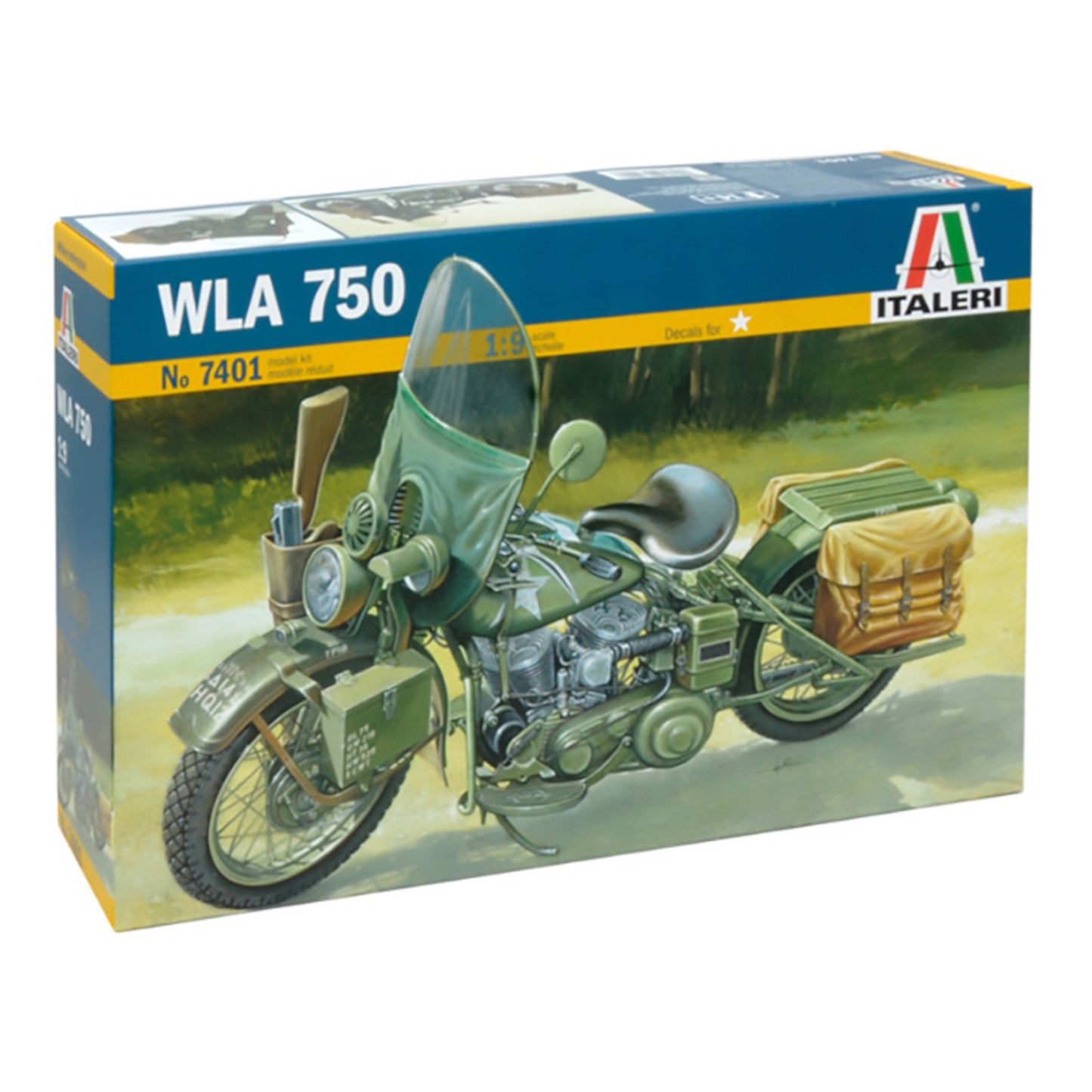 Italeri US WLA 750 1:9 Motorbike Model Kit 7401