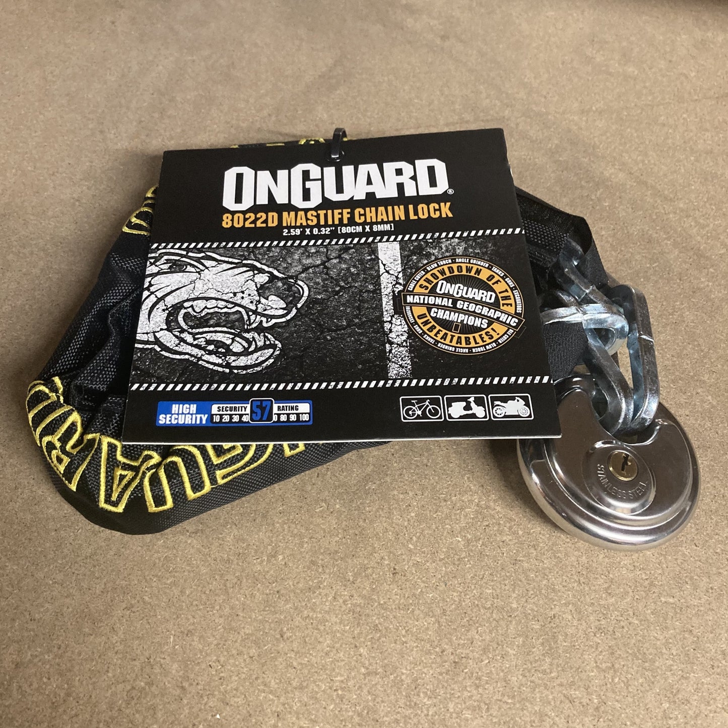 Onguard Mastiff 8022 D Bike Chain Lock