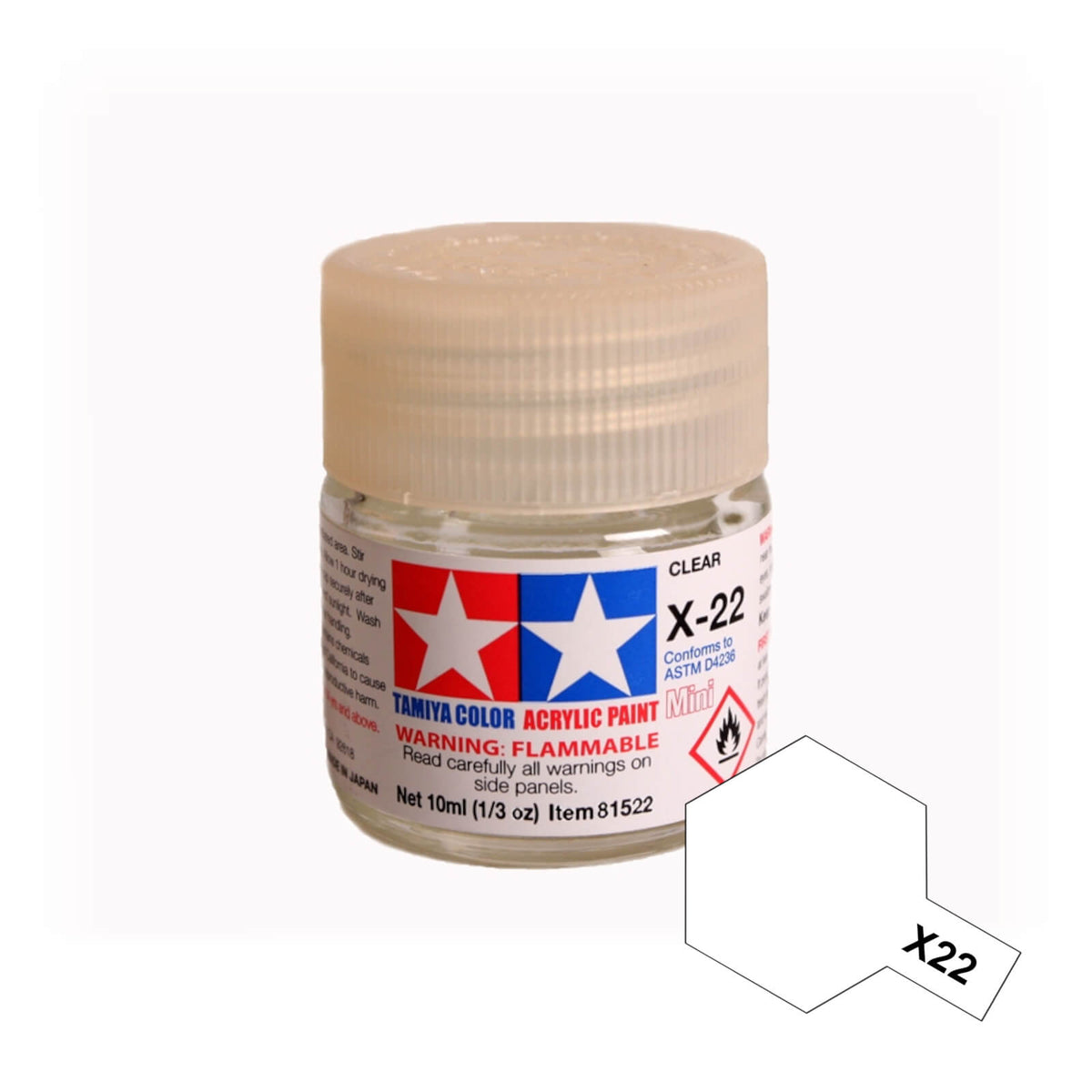 Mini Model Paints Tamiya Acrylic Mini 10ml X Gloss Model Building Paints X-22 Clear Model ...
