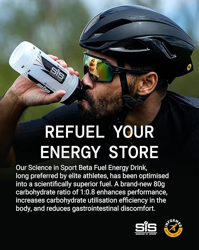 SIS BETA Fuel Energy Drink Powder | Box of 15 Sachets x 82g - Various Flavours