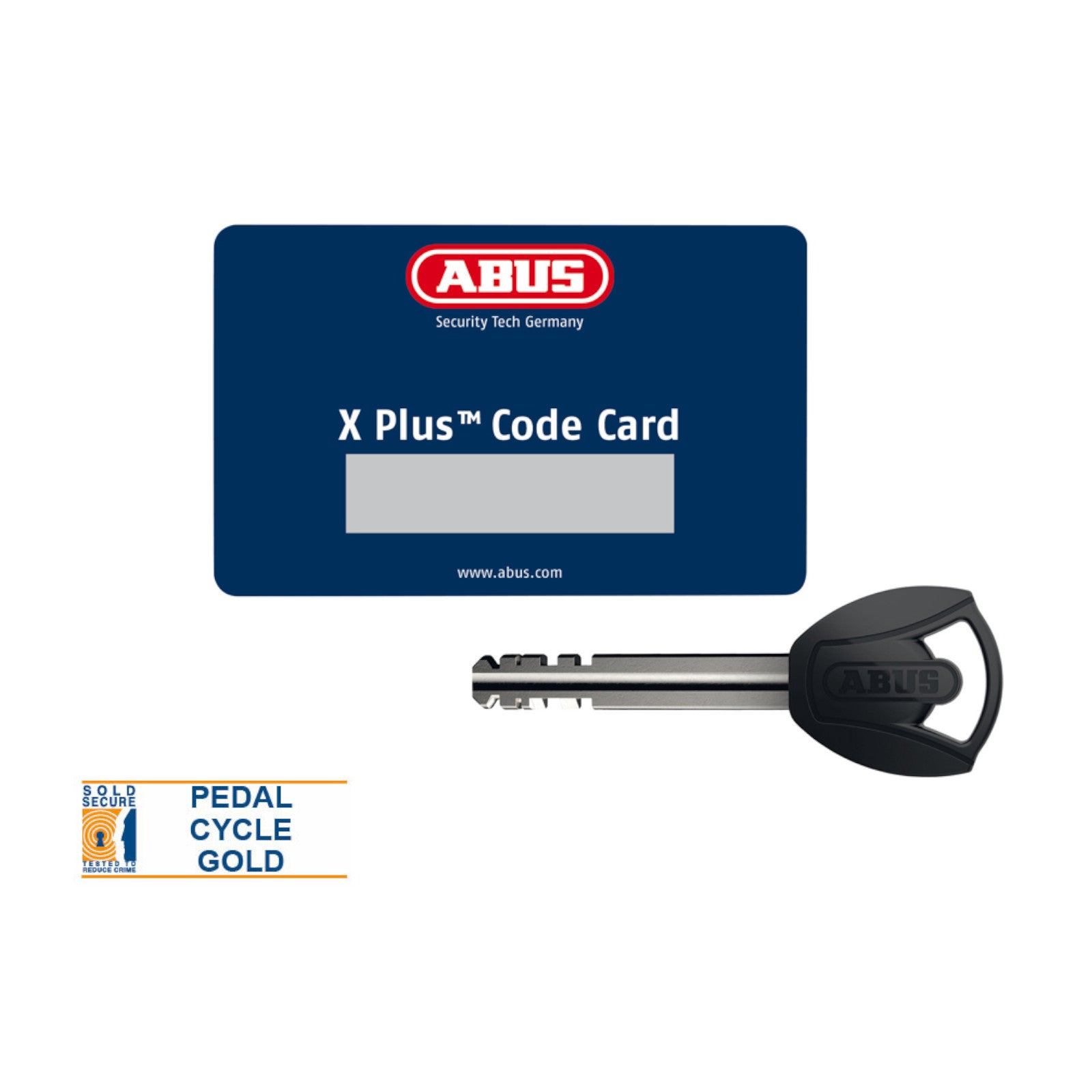 ABUS Granit Plus 470 150 x 230mm & Cobra Loop Cable 10/120 Bike D-Lock Gold Sold Secure Alternate 2