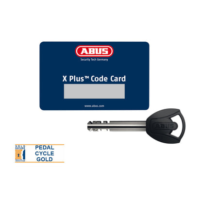 ABUS Granit Plus 470 150 x 230mm & Cobra Loop Cable 10/120 Bike D-Lock Gold Sold Secure Alternate 2