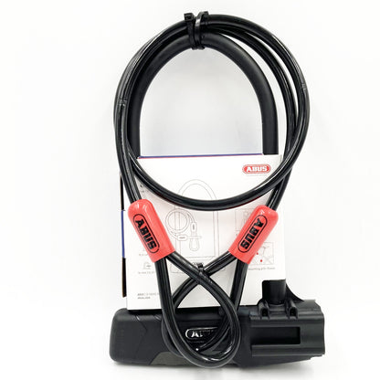 ABUS Granit Plus 470 150 x 230mm & Cobra Loop Cable 10/120 Bike D-Lock Gold Sold Secure Alternate 4