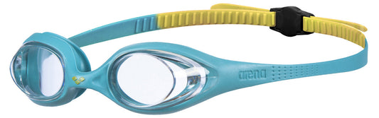 Arena Spider Junior Kid's Swimming Goggles Clear/Mint/Yellow