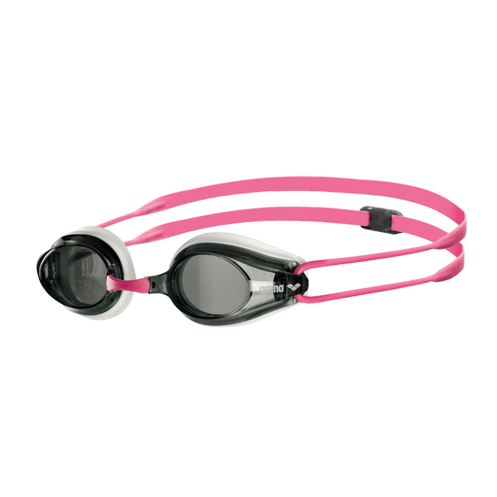 Arena Tracks Racing White Smoke Fuchsia Men's Swimming Goggles