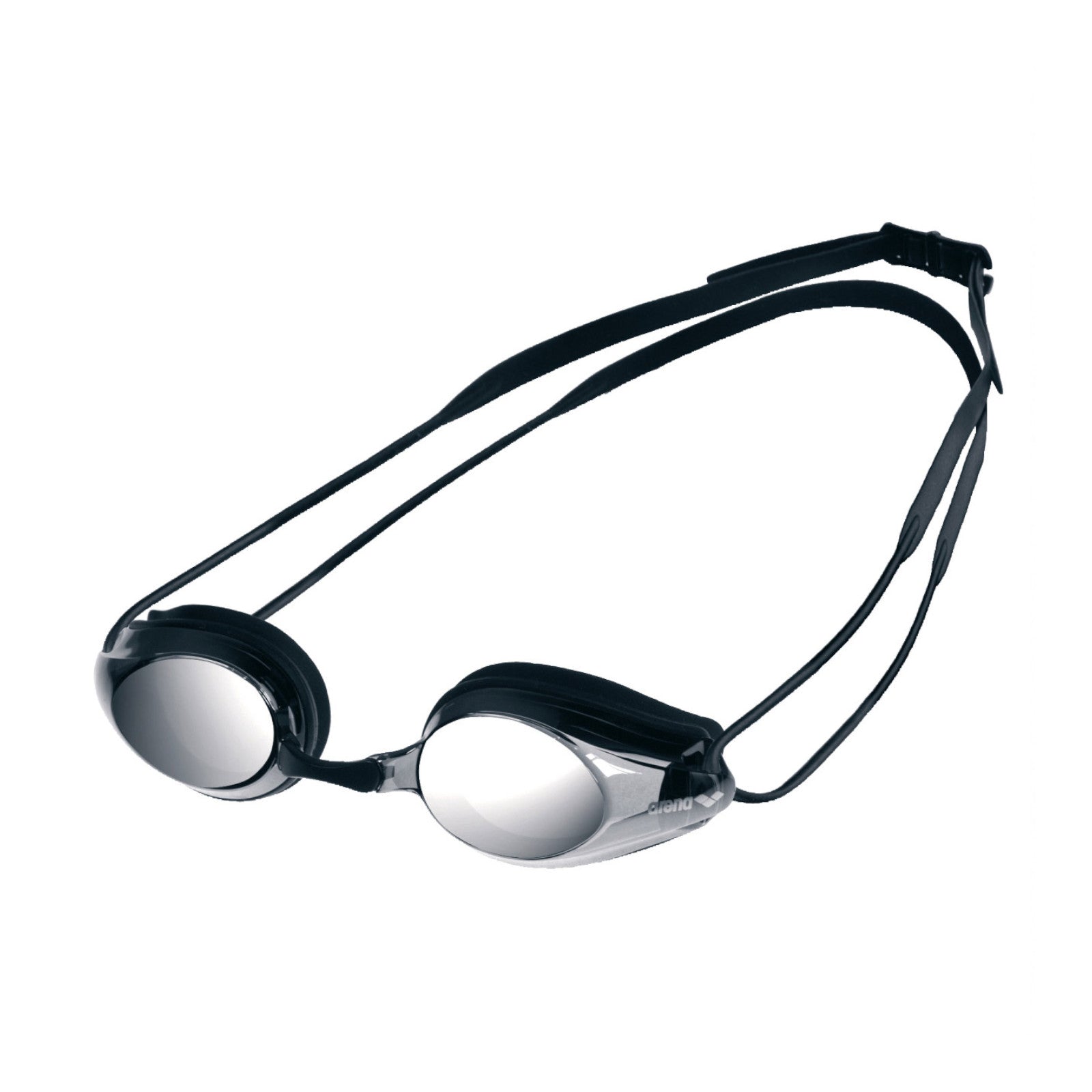 Arena Tracks Mirror Racing Black Smoke Silver Black Men's Swimming Goggles