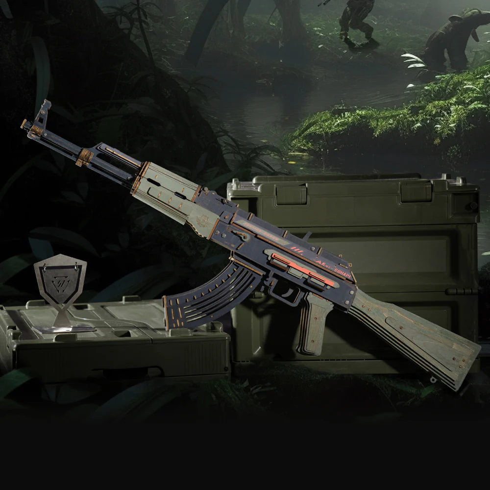 ROKR AK-47 Assault Rifle Gun Toy LQ901 Wooden 3D Puzzle