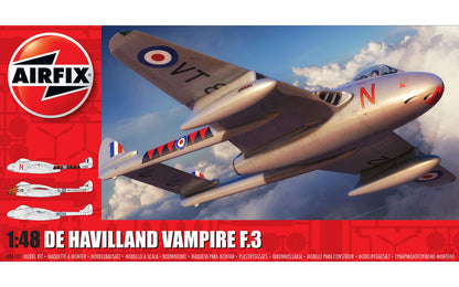 AirFix de Havilland Vampire F.3 1:42 Scale Plane Model Kit