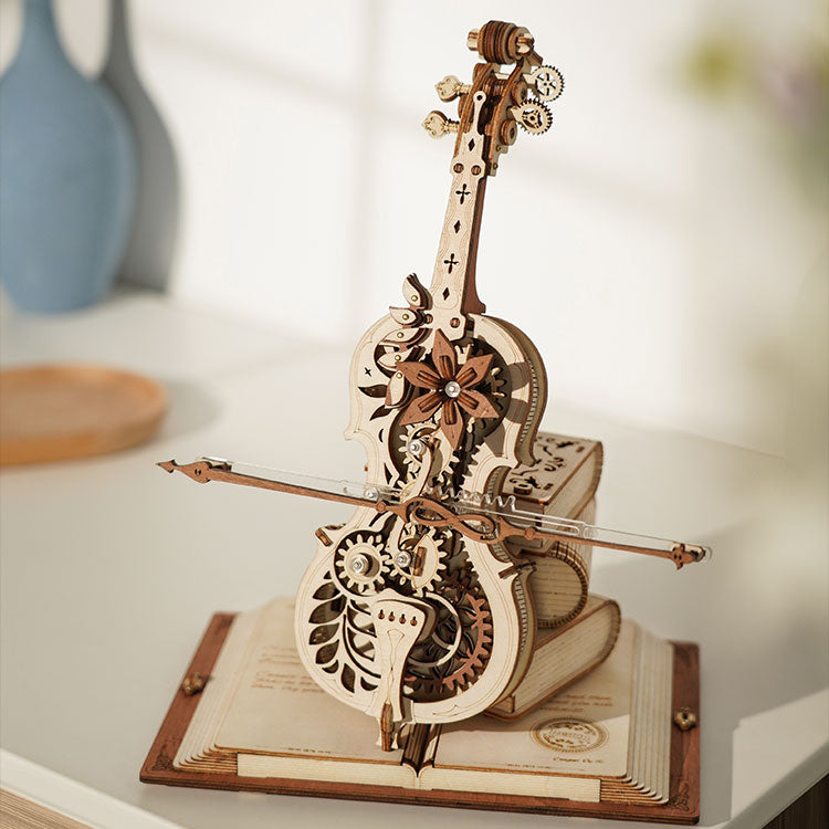 ROKR ROKR Magic Cello Mechanical Music Box 3D Wooden Puzzle 3D Puzzle AMK63 Alternate 2