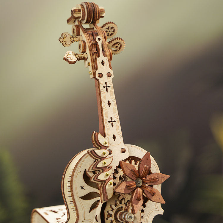 ROKR ROKR Magic Cello Mechanical Music Box 3D Wooden Puzzle 3D Puzzle AMK63 Alternate 3