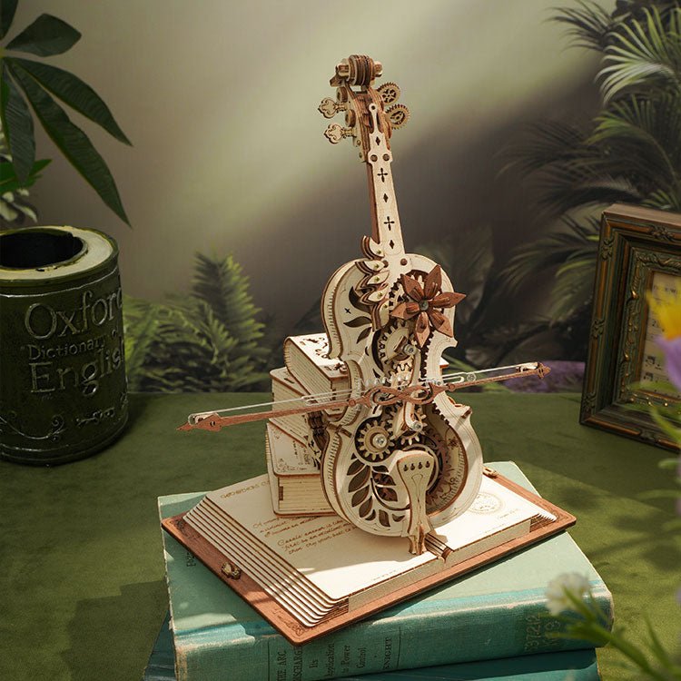 ROKR ROKR Magic Cello Mechanical Music Box 3D Wooden Puzzle 3D Puzzle AMK63 Alternate 4