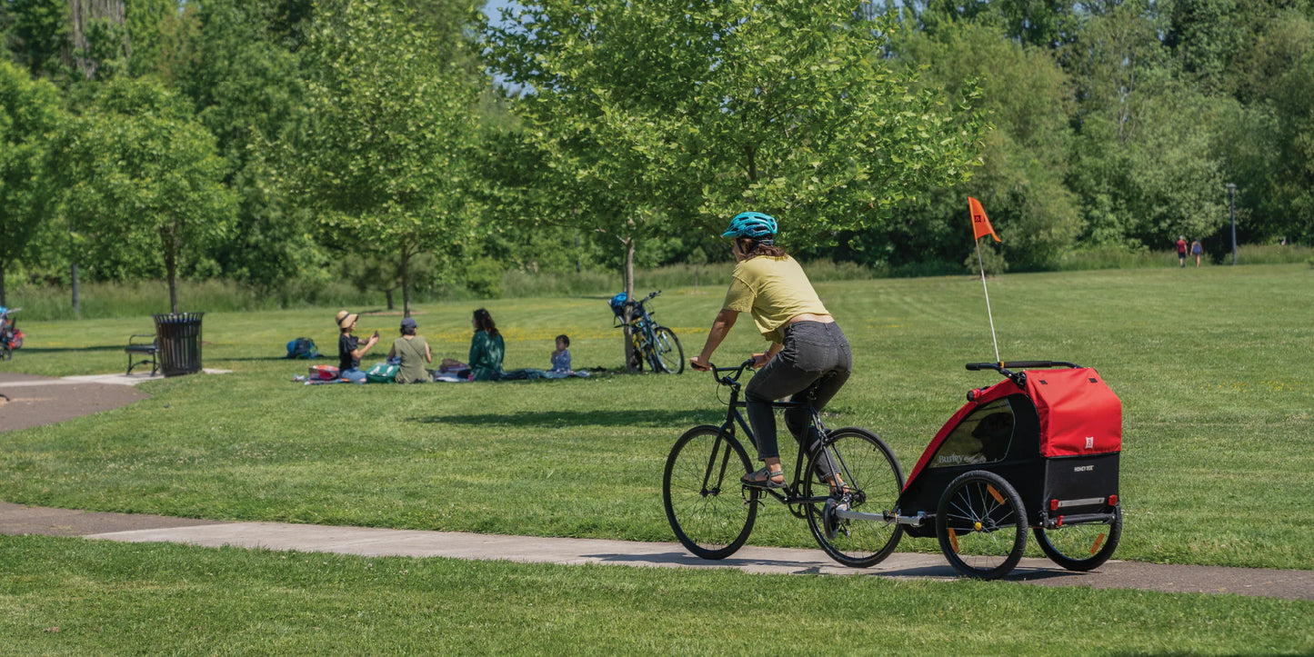 Burley Honeybee Fahrrad Kinderanhänger - Rot